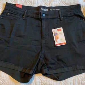 Levi Strauss Signature Black High Rise Shorts 20W